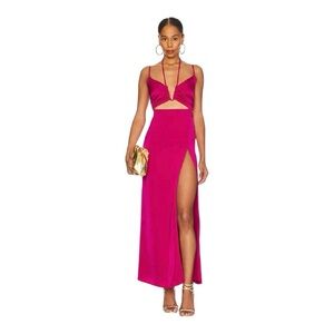 NWT Superdown Jayda Maxi Dress in Magenta Pink Size XL
